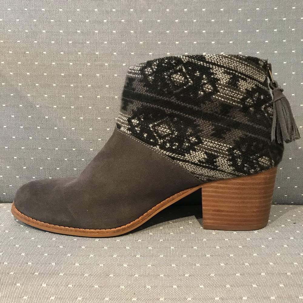 TOMS suede booties